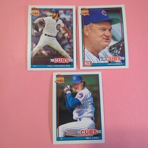 Vintage Topps Baseball Cards 3 Clubs 1991 NM